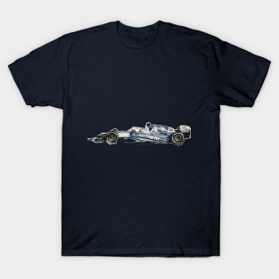 Racing Car in watercolours pattern illustration, Formula 1 watercolours T-Shirt